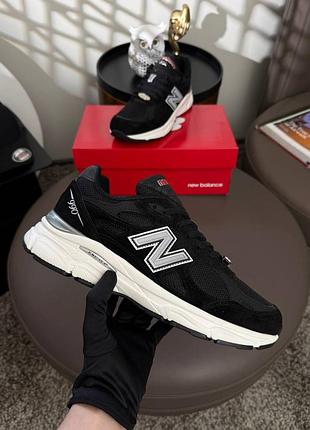Мужские кроссовки new balance 990v3 black white