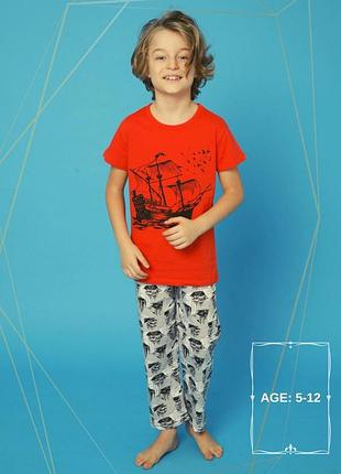 Пижама для мальчика, турция, арт. 0977, рр 110-128 см 122-128