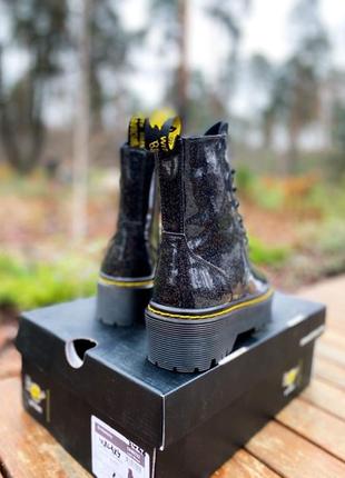 Черевики dr.martens jadon galaxy premium (fur) замок ☑ черевики зимові з хутром2 фото
