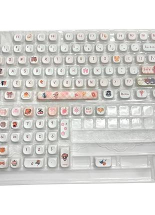Кейкапи для механічної клавіатури "sakura magic", 108 клавіш, профіль moa, pbt