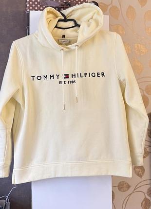 Худі кофта tommy hilfiger ніжно жовтого кольору