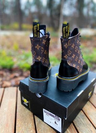 Черевики dr.martens jadon lv premium(fur) замок черевики зимові з хутром2 фото