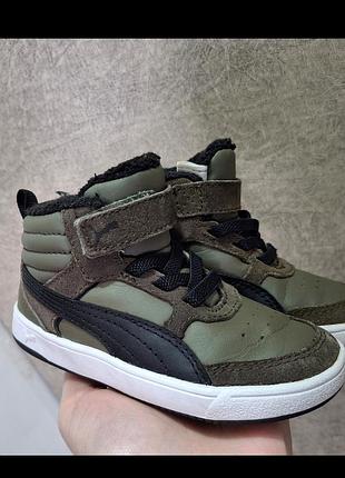 Хайтопи кросівки кеди puma, розмір 22, устілка 14,5 см, утеплені, демісезон, весна, осінь.