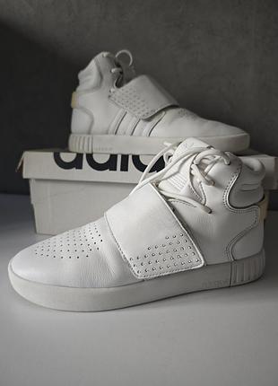 Кроссовки кожаные белые adidas