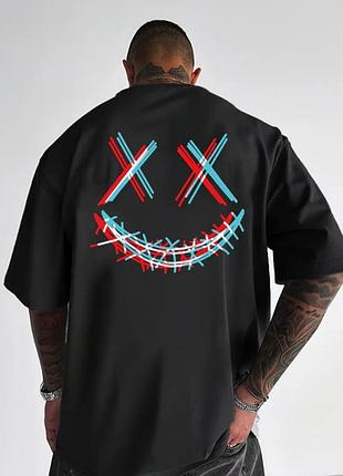 Оверсайз футболка stitched smiley