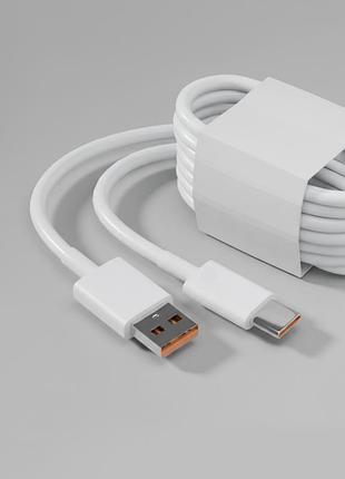 Універсальний кабель зарядки xiaomi usb type-c 1м (білий)