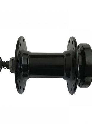 Втулка алюминиевая передняя с эксцентриком на промподшипниках, disc-brake 6 болтов, 36h, saiguan