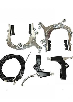 Алюминиевые тормоза v-brake дорожные, с ручками, для велосипеда, saiguan