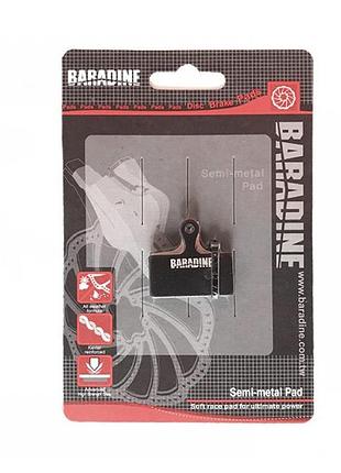 Колодки дискового гальма ds-52, baradine