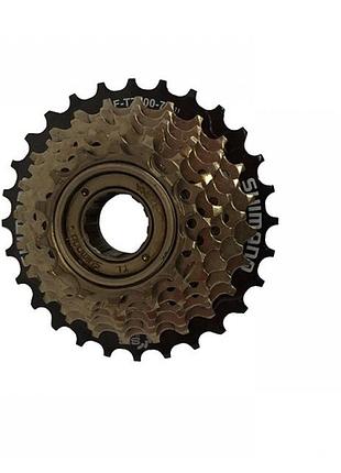 Трещотка mf-tz21, 7 скоростей, 14-28t, резьбовая, стальная, shimano