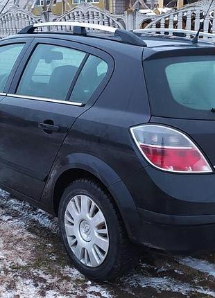Алюминиевые рейлинги на крышу (hb, хром) для opel astra h 2004-2013 гг