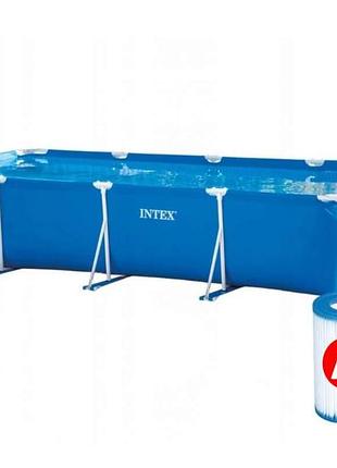 Intex 28274, каркасний басейн 450 х 220 х 84 см (картриджний фільтр 2006 л/год)