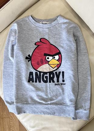 Angry birds світшот на хлопчика від h&m 8-10 років ріст 135-140 стан як новий