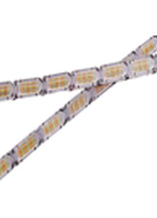 Денні ходові вогні (drl) gs 12led 12v + функція повороту, що біжить 370*12мм