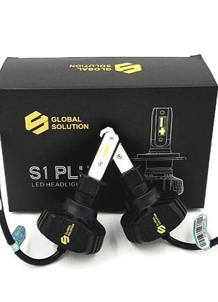 Led лампы global solution h3 seoul csp s1+ 6000k 4000lm