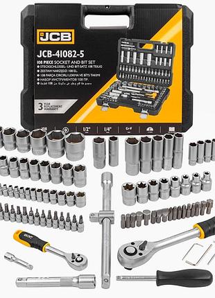 Набір інструментів 108 пр. 1/4", 1/2" ( 6-гр.) jcb tools jcb-41082-5