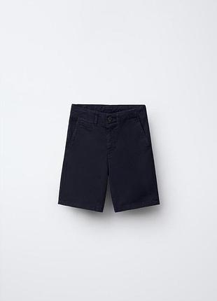 Шорты базовые классические на мальчика zara синие