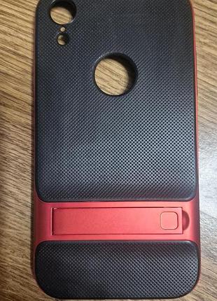 Чохол бампер для телефону, сумісний з iphone xr з підставкою