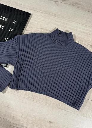 Вкорочений светр zara washed 4