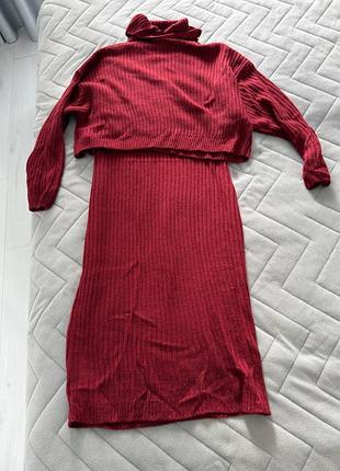 Вʼязаний костюм двійка shein