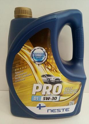 Олива моторна синтетична neste pro d1 5w30 4 л