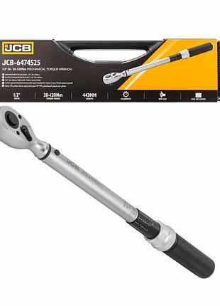 Динамометрический ключ 1/2" 20-120 нм jcb-6474525 58600 jcb tools