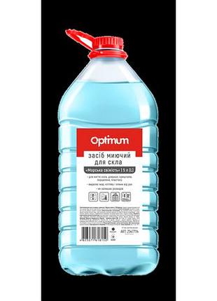 Optimum засіб для миття скла морська свіжість, 5л