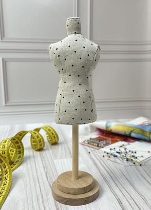 Гольниця-манекен needle craft бежева в горошок