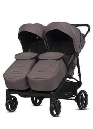 Коляска для двійні euro-cart doblo 2024 taupe