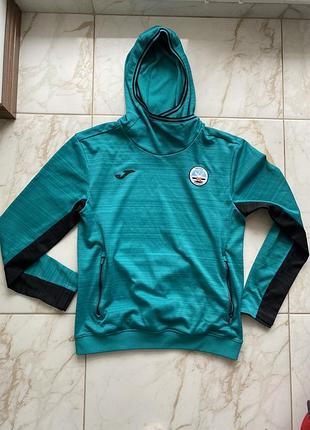 Joma swansea city afc | футбольна олімпійка чоловіча l | бірюзова спортивна куртка