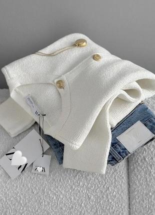 Must have! трикотажний піджак/кардиган/кофта на ґудзиках zara з лімітованої колекції.