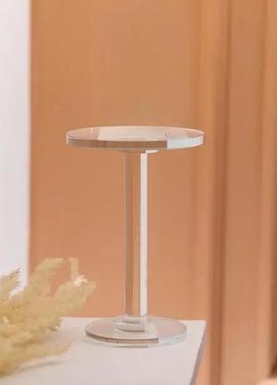 Тортовница стеклянная на ножке 12×18 см круглая стойка для торта, капкейков shop