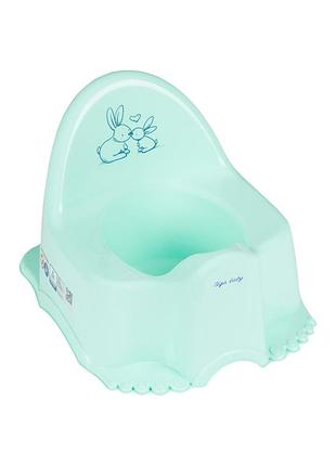 Горшок дитячий tega baby эко кролики мятный
