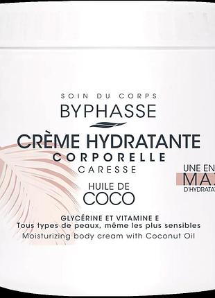 Byphasse body moisturizer cream зволожувальний крем для тіла з кокосовою олією 500 мл