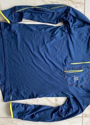 Чоловічий спортивний лонгслів salomon advancedskin warm розмір m