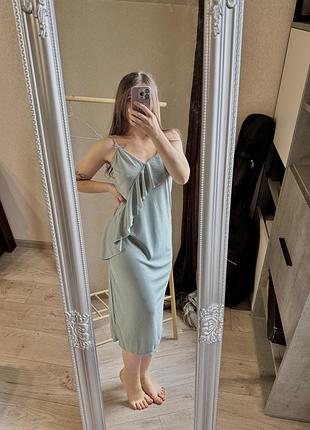 Сукня максі бірюзова h&m