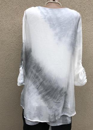 Шелковая,многослойная блуза,туника,рюши,воланы,этно бохо стиль5 фото