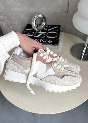 Кроссовки new balance 327 beige/brown