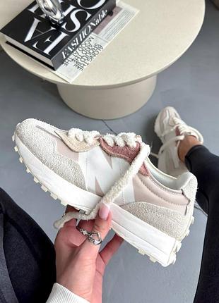Кроссовки new balance 327 beige/brown