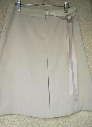 Женская юбка с двойной встречной складкой спереди mng1 фото