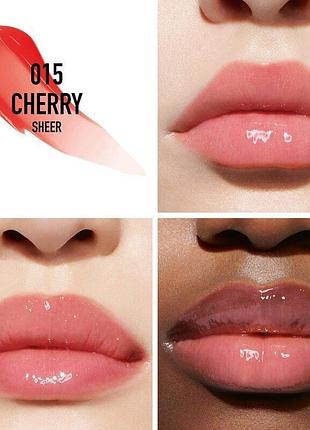 Блиск для губ dior lip maximizer № 015 cherry, 6 мл