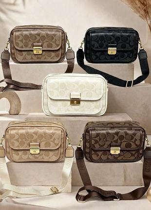 Женская сумка coach, сумка коач, брендовая сумка, сумка на плечо, сумка через плечо, кросс боди