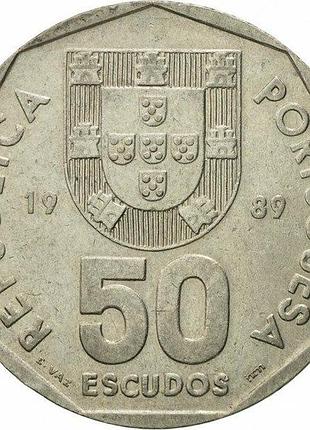 Португалия 50 эскудо 1989 монеты мира