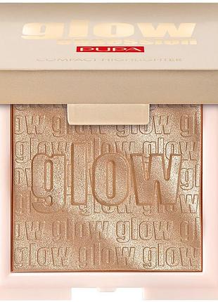 Pupa glow obsession compact highlighter хайлайтер компактний №002 (тестер)