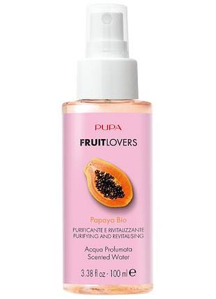 Pupa fruit lovers papaya bio ароматичний спрей для тіла з папаєю 100 мл