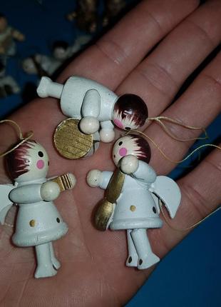 Деревянные новогодние игрушки, ручная раскраска