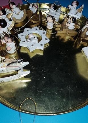 Деревянные новогодние игрушки, ручная раскраска