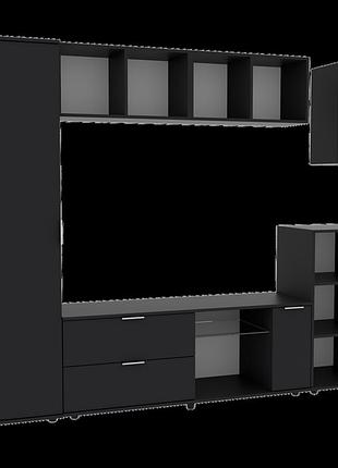 Стенка в гостиную ketrin-1 континент антрацит