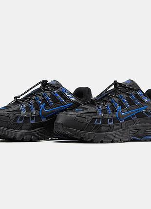Классные кроссовки мужские nike p-6000 black blue