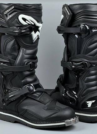 Alpinestars tech 1 мотоботы мото ботинки черевики мотообувь байкерське взуття мото екіпірування мотоспорт захист ніг шкіряні мотокросс эндуро дерты